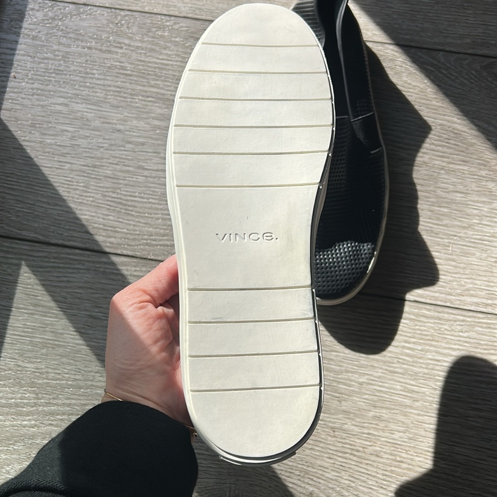 VINCE Perforated Leather Blair Sneaker, NEW. 
Style # 52862 - Picture 6 of 11